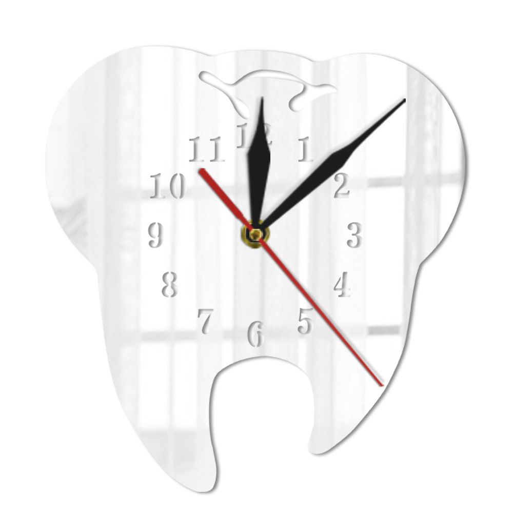 GlowDent™ – Spiegel-Wanduhr mit LED-Beleuchtung für moderne Badezimmer & Zahnpflege