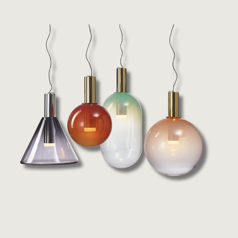 OpalGlow™ Pendelleuchte – Elegante Glas-Hängelampe für moderne Wohnräume (GU10)