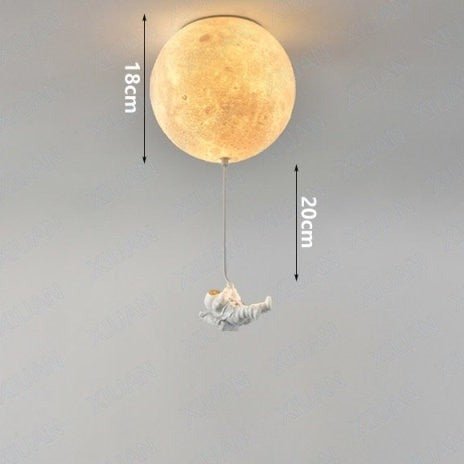 GalacticGlow™ Spaceman Deckenleuchte – Astronaut Mondlampe für Kinderzimmer