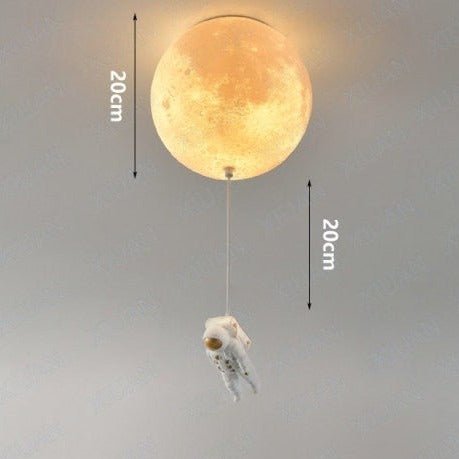 GalacticGlow™ Spaceman Deckenleuchte – Astronaut Mondlampe für Kinderzimmer