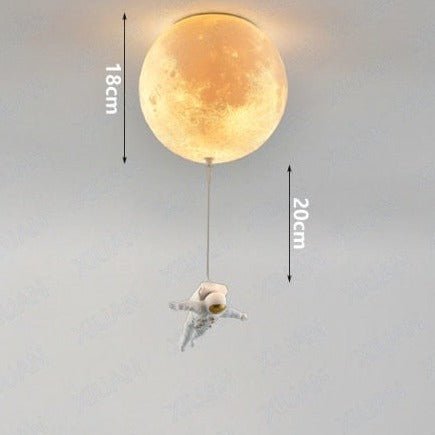 GalacticGlow™ Spaceman Deckenleuchte – Astronaut Mondlampe für Kinderzimmer