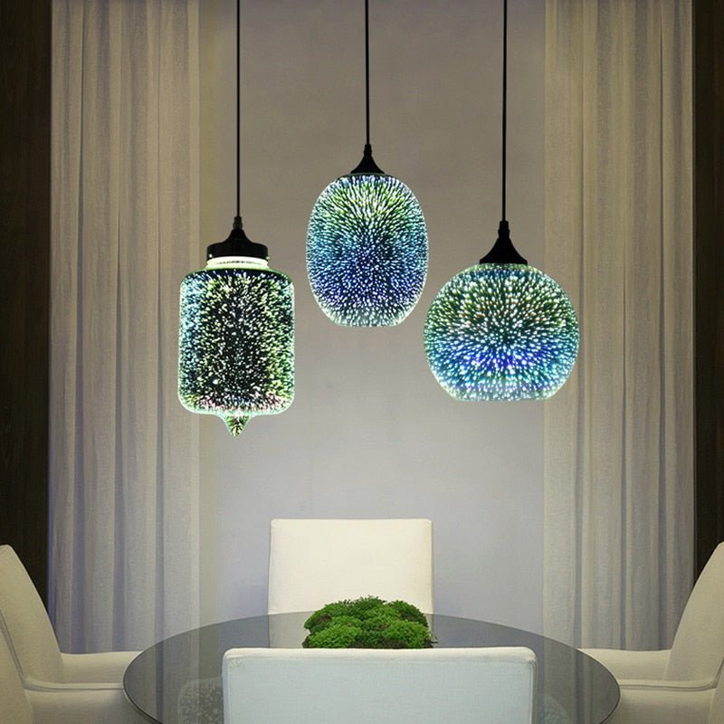 SphereGlow™ Glas-Pendelleuchte – Sternenlicht-Design aus Glasstein für stilvolle Räume