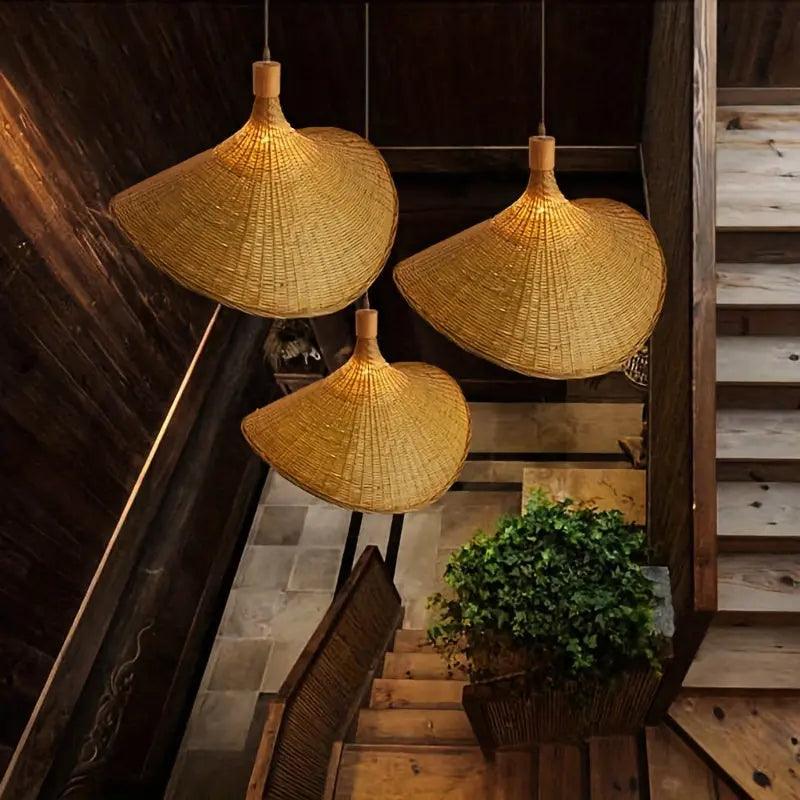 RusticAura™ Holzleuchte – Handgefertigte Pendelleuchte aus Massivholz im Natur-Design