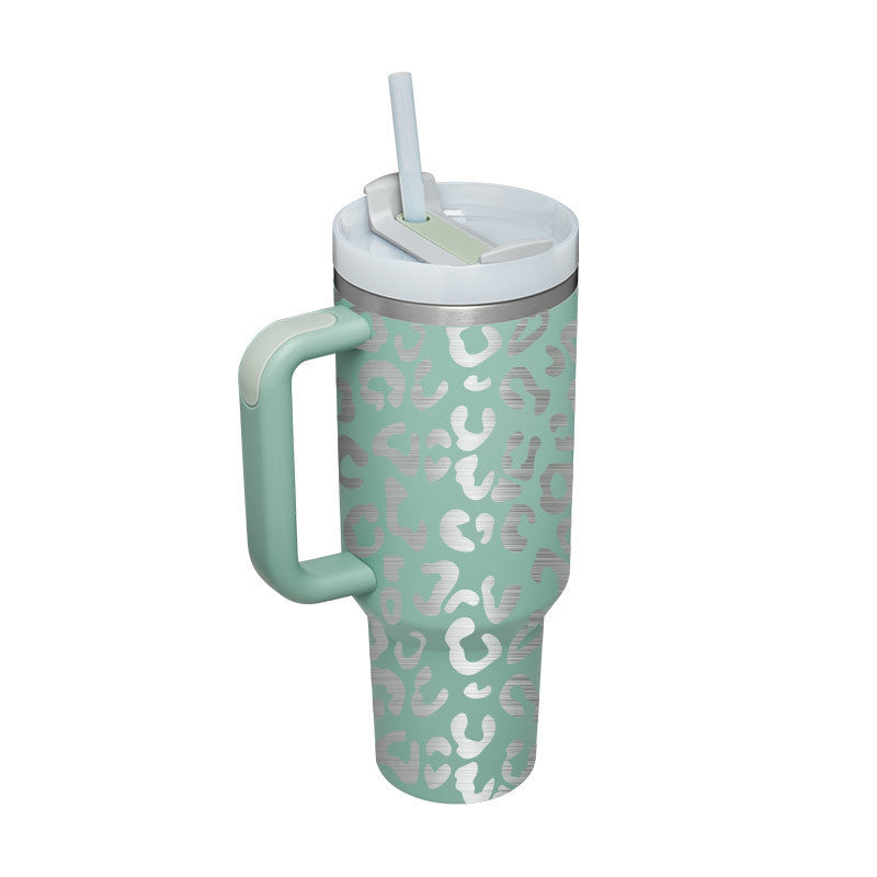 ChillMug™ – Isolierter Trinkbecher mit Griff & Strohhalm | 40 oz Thermobecher für unterwegs