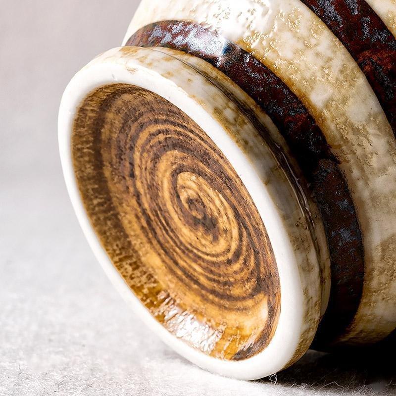 CalmSip™ Matcha Teetassen-Set – Handgefertigte Steinzeug-Tasse & Untertasse (2-teilig)