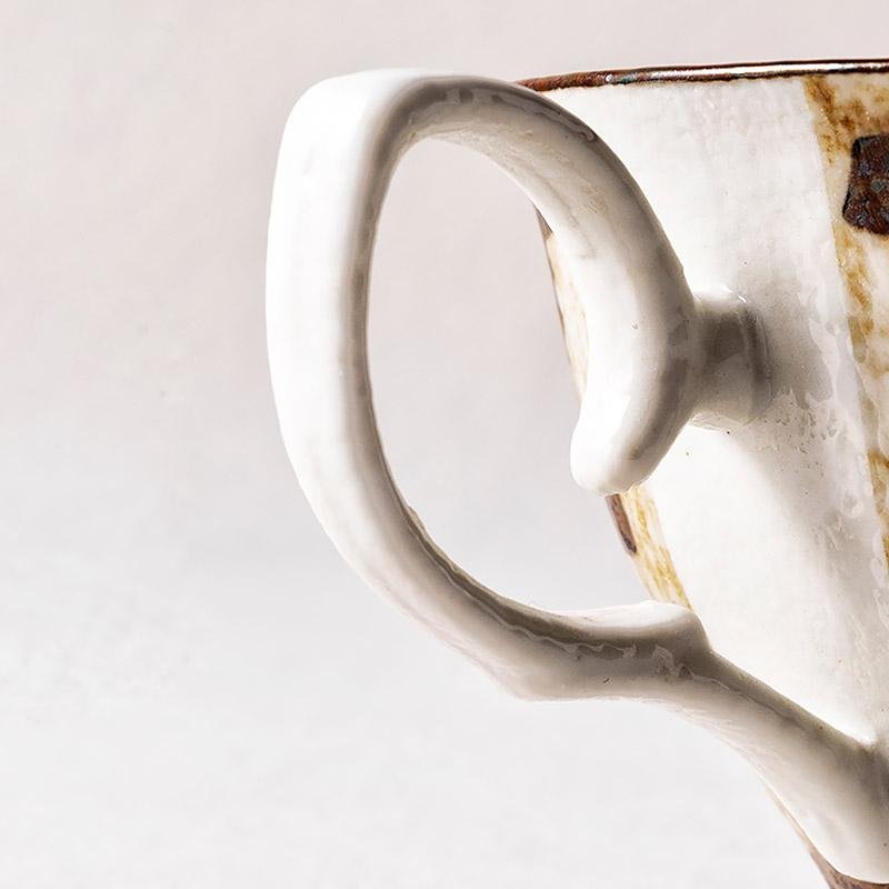 CalmSip™ Matcha Teetassen-Set – Handgefertigte Steinzeug-Tasse & Untertasse (2-teilig)