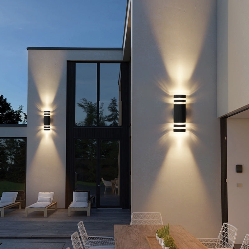Illure™ Modern Minimalist 2-Way Outdoor Wall Lamp – Up & Down Außenwandleuchte aus Aluminium & Glas