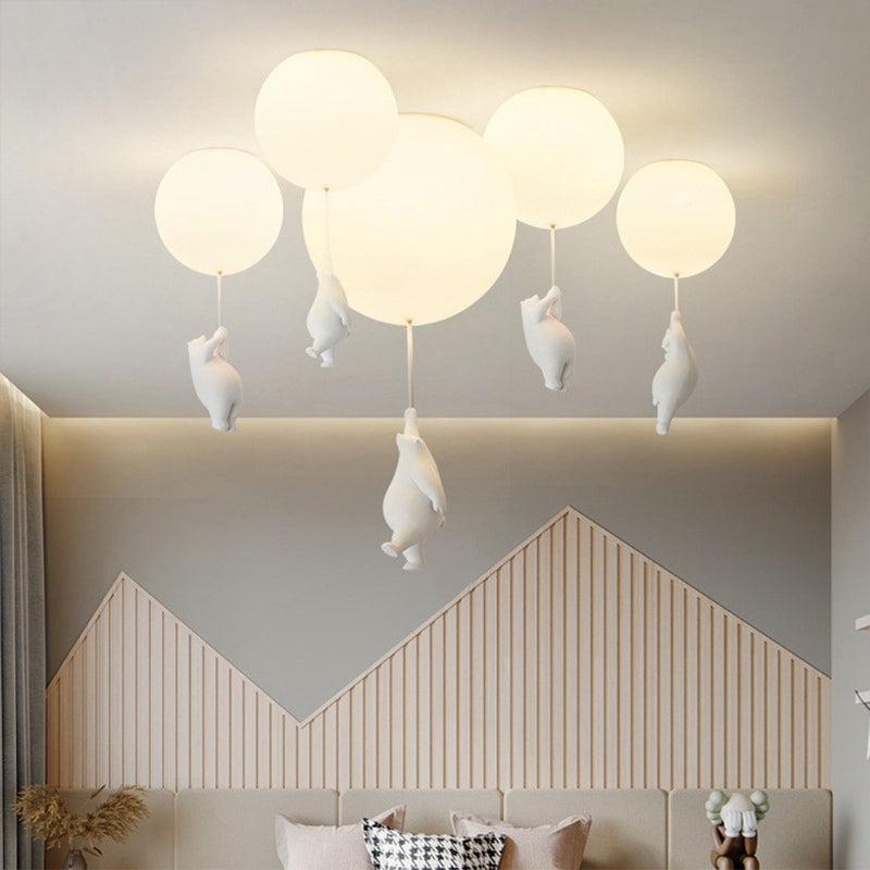 SkyLoom | Bär & Ballon Pendelleuchte für Kinderzimmer – Magische Atmosphäre & verspieltes Design