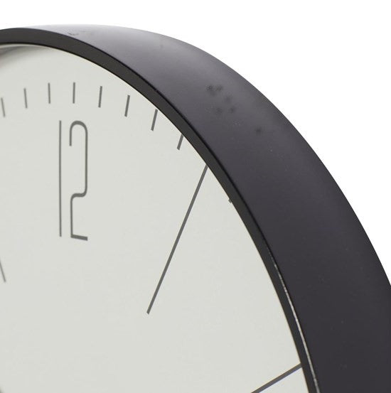 BlackGlo™ – Zeitlose schwarze Glas-Wanduhr im eleganten Design