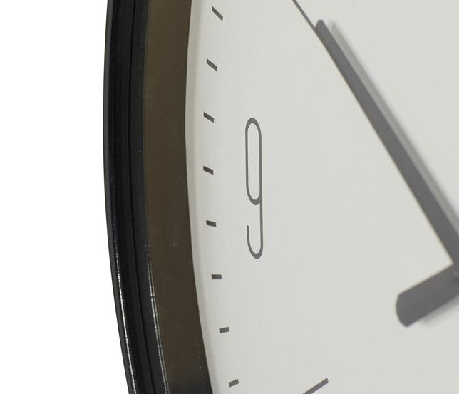 BlackGlo™ – Zeitlose schwarze Glas-Wanduhr im eleganten Design