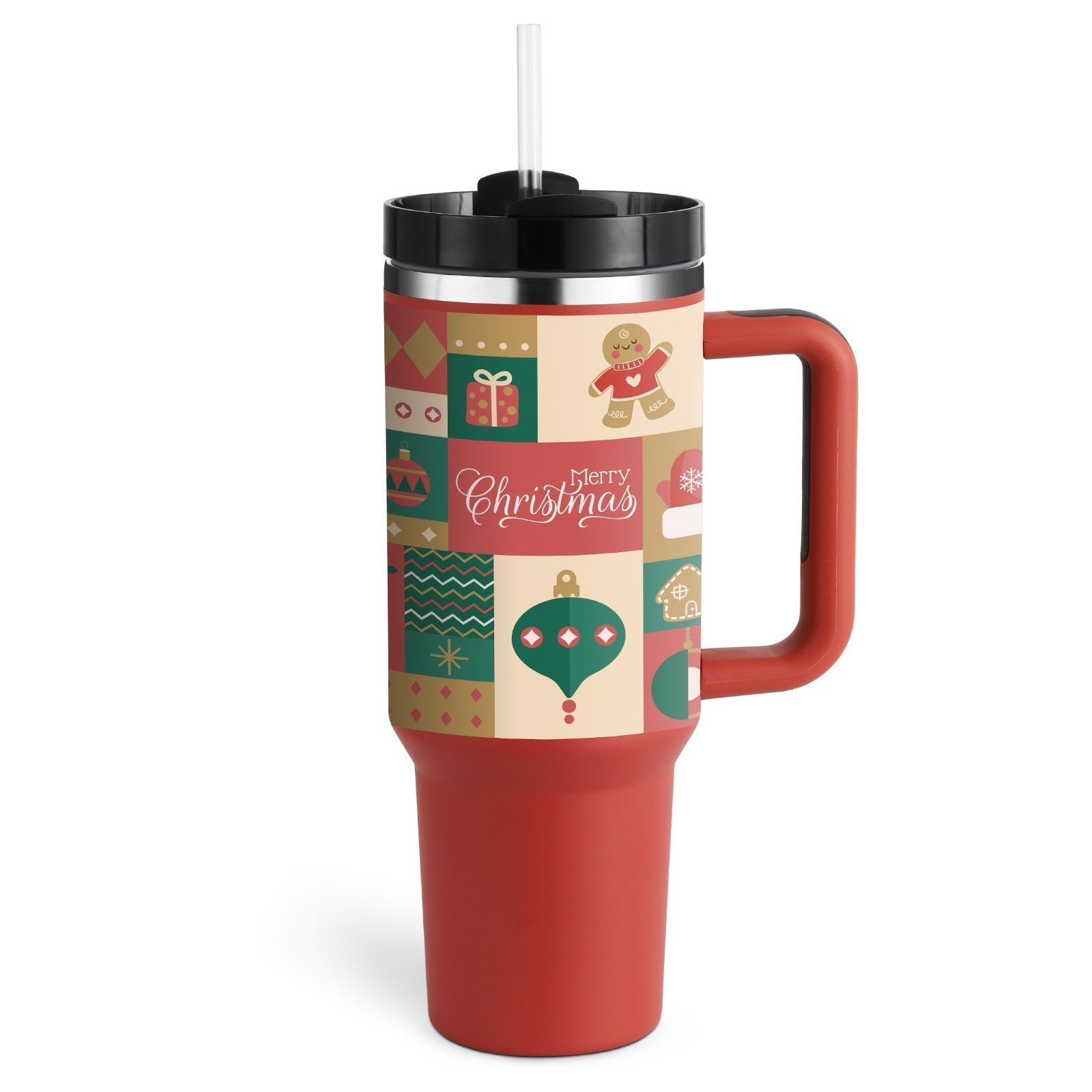 ChillMug™ – Isolierter Trinkbecher mit Griff & Strohhalm | 40 oz Thermobecher für unterwegs