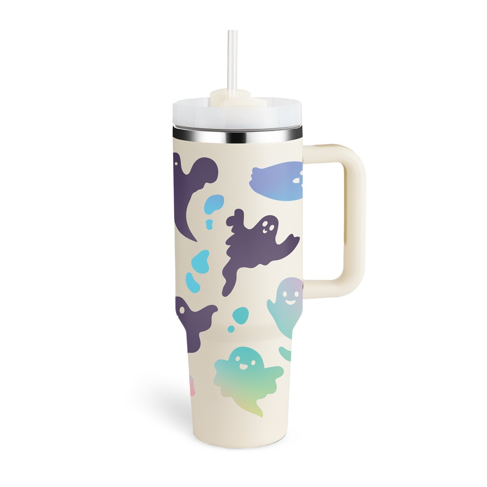 ChillMug™ – Isolierter Trinkbecher mit Griff & Strohhalm | 40 oz Thermobecher für unterwegs