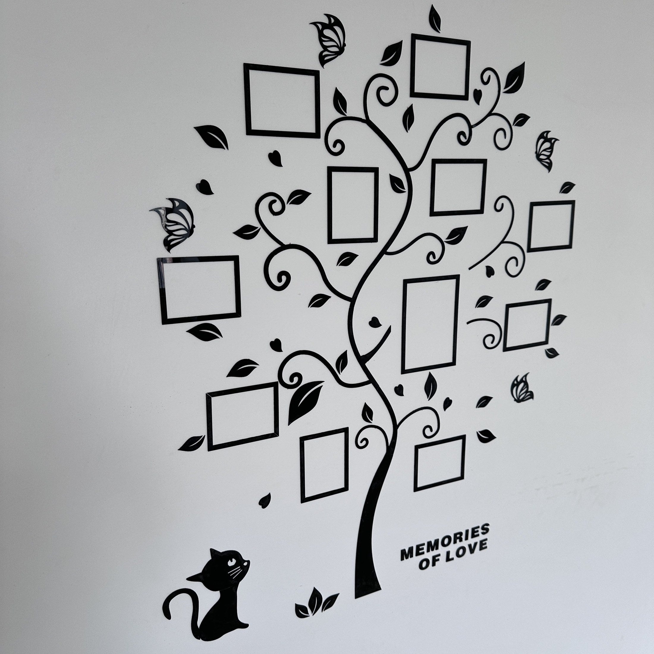 ClarityFrame™ 3D Fotobaum Wanddeko – Selbstklebender Acryl-Bilderrahmen für Erinnerungen
