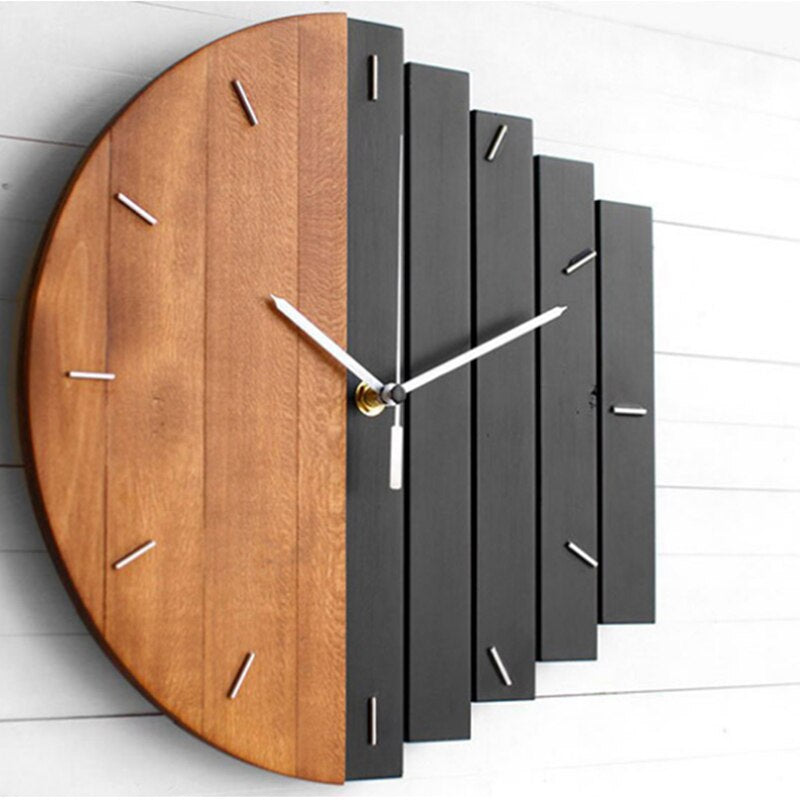 WoodAura™ – Natürliche Holz-Wanduhr mit leisem Uhrwerk für ruhige Wohnräume