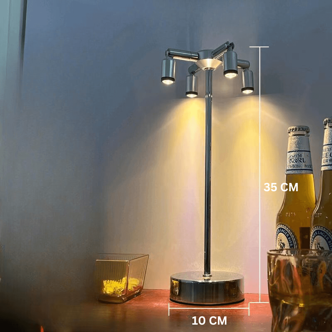 VibeLume™ – Vintage LED Tischlampe mit Touch-Dimmung & kabellosem Design