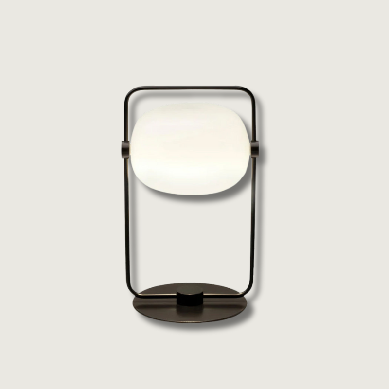 StreamGlow™ Tischlampe – Minimalistische Design-Glaslampe aus Metall & Glas