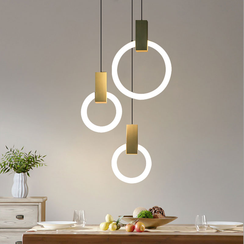 AuraRing™ Pendelleuchte – Minimalistische LED-Hängelampe im nordischen Ring-Design