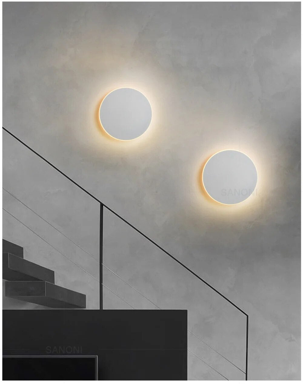 LumaSphere | Kreisförmige LED-Wandleuchte – Stilvolles Licht für moderne Räume