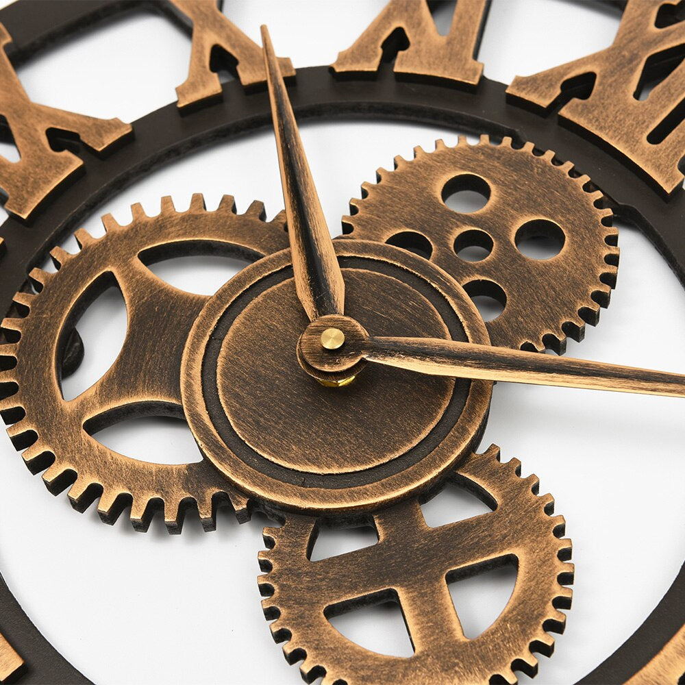 OpulentTick™ – Luxuriöse goldene Wanduhr mit leisem Uhrwerk für stilvolle Wohnräume