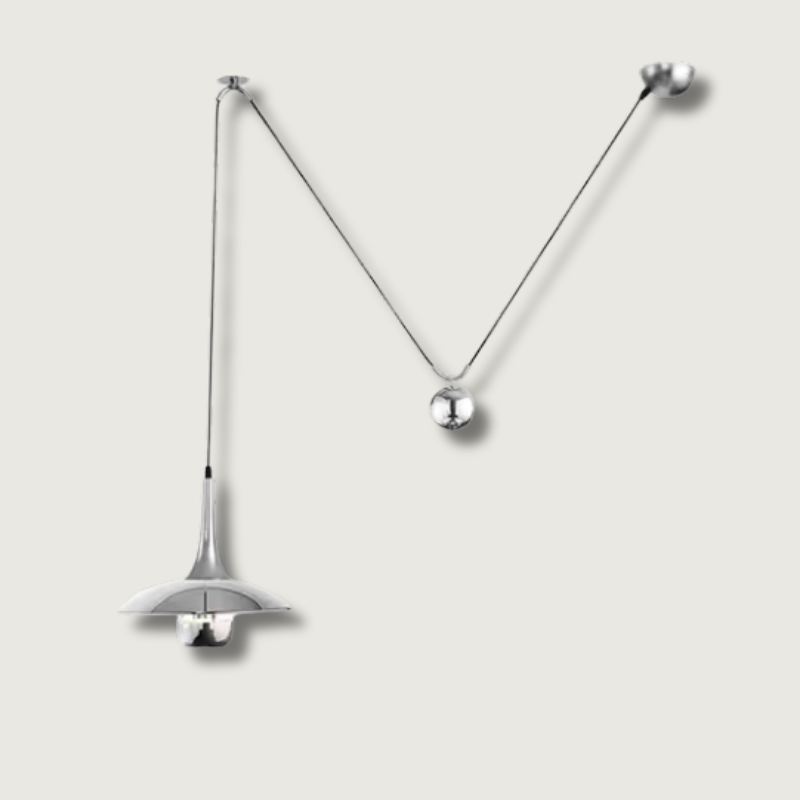 ChromeLuxe™ Pendelleuchte – Moderne Hängelampe mit Chrom-Finish für stilvolle Räume