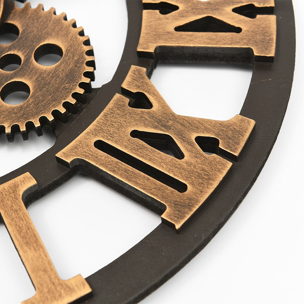 OpulentTick™ – Luxuriöse goldene Wanduhr mit leisem Uhrwerk für stilvolle Wohnräume