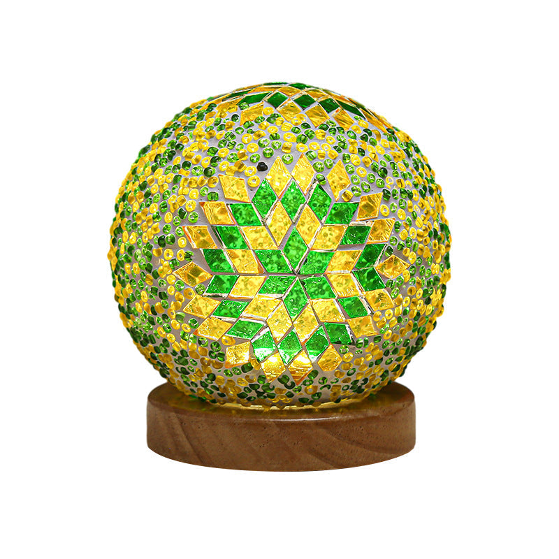 NestGlow™ Tischlampe – Bohemian Baroque LED-Designlampe aus Glas mit dimmbarem Licht