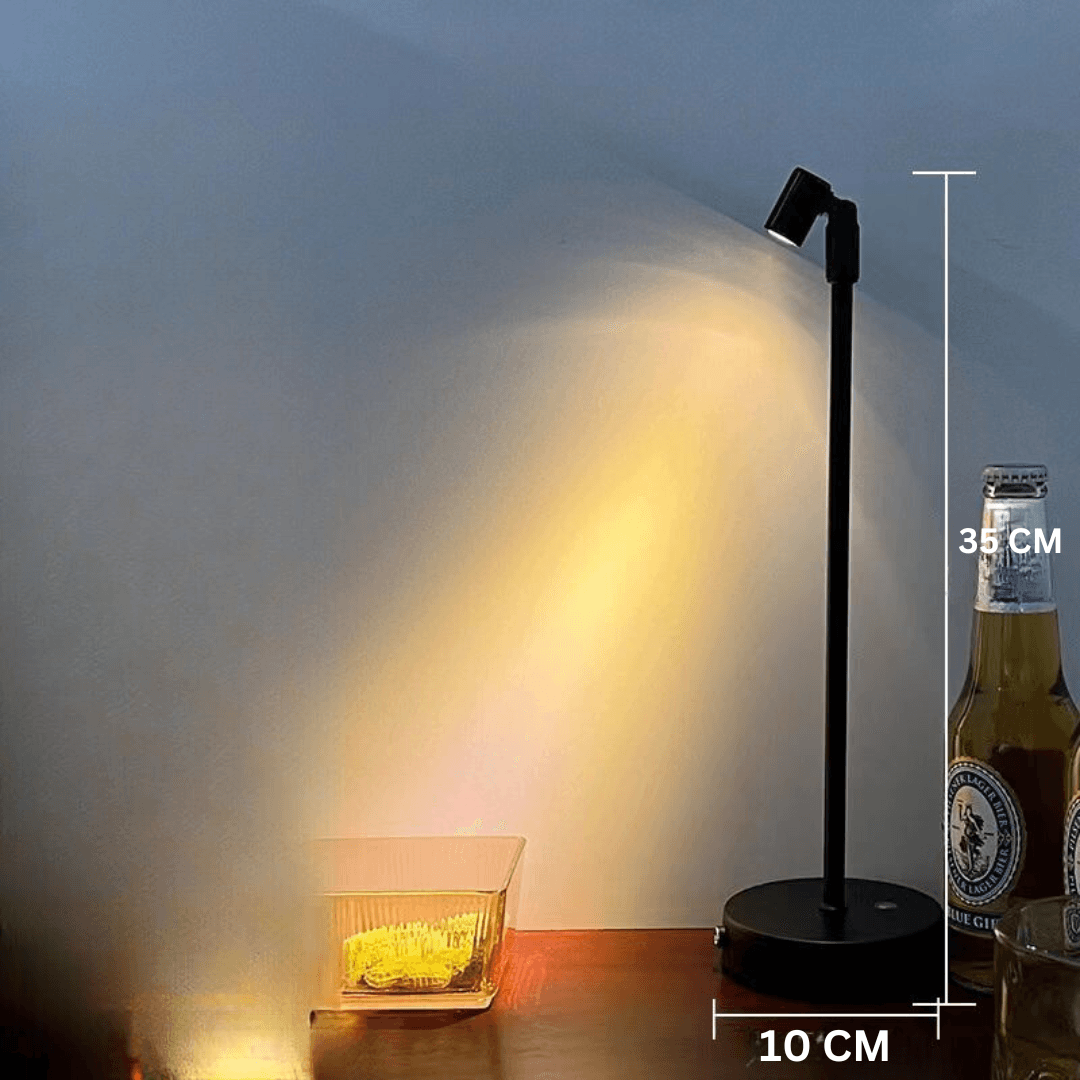 VibeLume™ – Vintage LED Tischlampe mit Touch-Dimmung & kabellosem Design