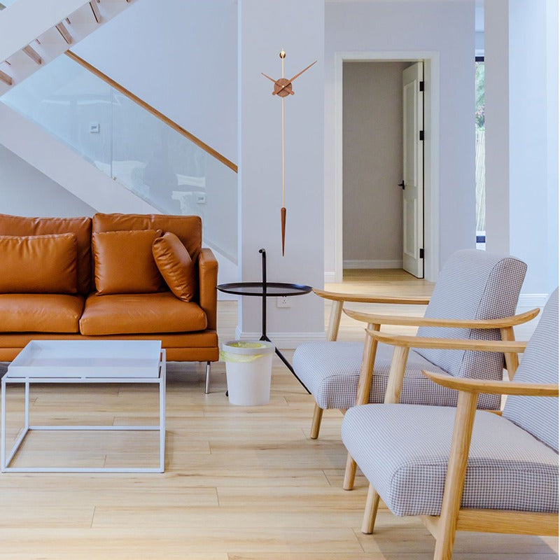 ShineBelle™ – Regal Empress Wanduhr aus Holz & Gold im luxuriösen Design