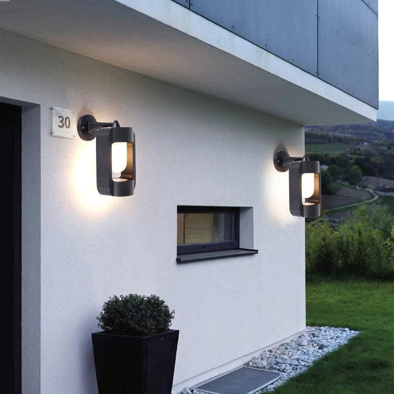 AmberGlow™ Outdoor Lamp – Elegante Außenleuchte aus Bernsteinglas