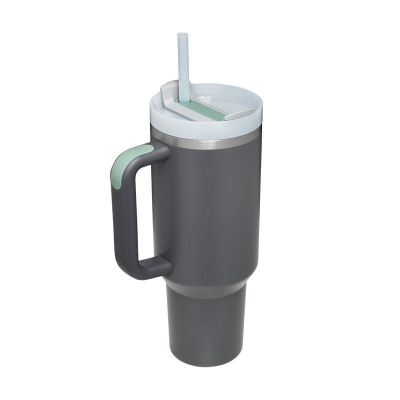 ChillMug™ – Isolierter Trinkbecher mit Griff & Strohhalm | 40 oz Thermobecher für unterwegs
