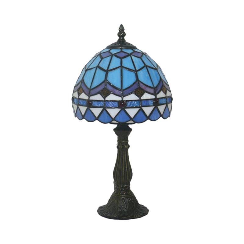 RadiantTints™ Tischlampe – Tiffany-Design Lampe aus farbigem Glas im klassischen Vintage-Stil