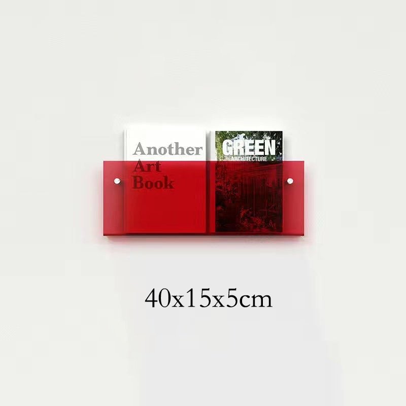 AcrylAura™ – Wandmontierter Magazinhalter aus Acryl | Modern & platzsparend