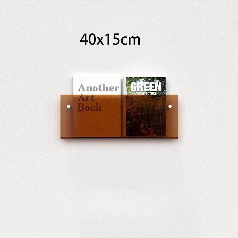 AcrylAura™ – Wandmontierter Magazinhalter aus Acryl | Modern & platzsparend