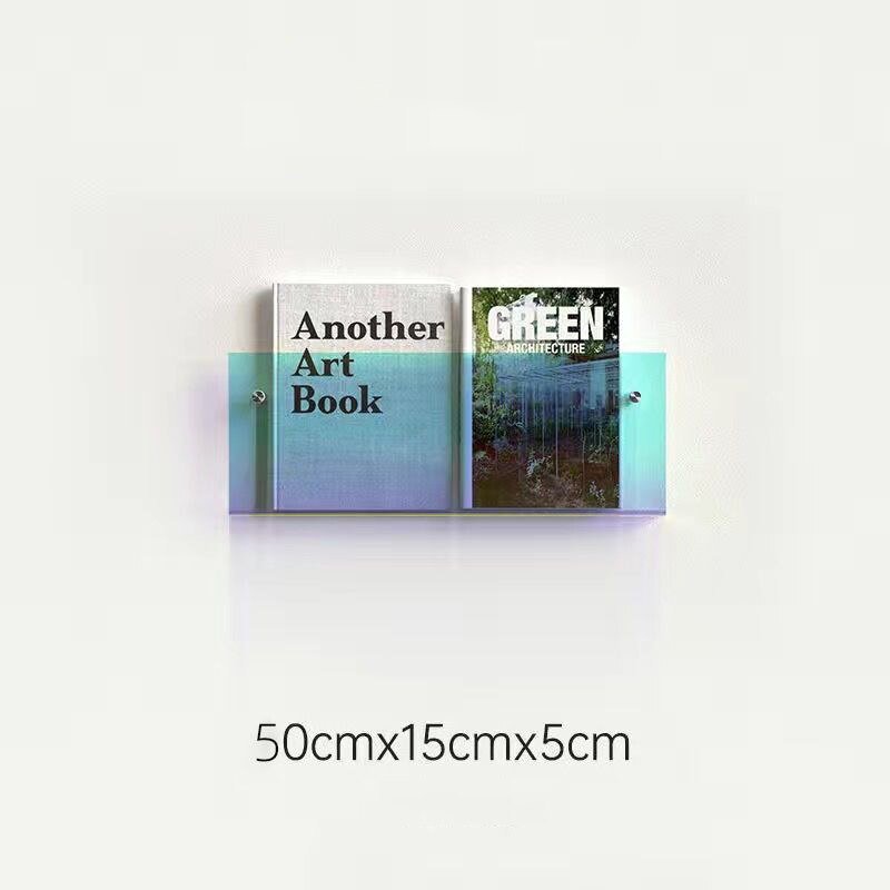 AcrylAura™ – Wandmontierter Magazinhalter aus Acryl | Modern & platzsparend