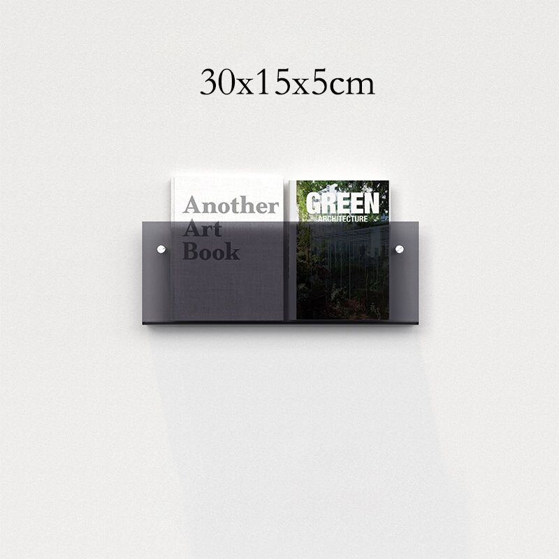 AcrylAura™ – Wandmontierter Magazinhalter aus Acryl | Modern & platzsparend