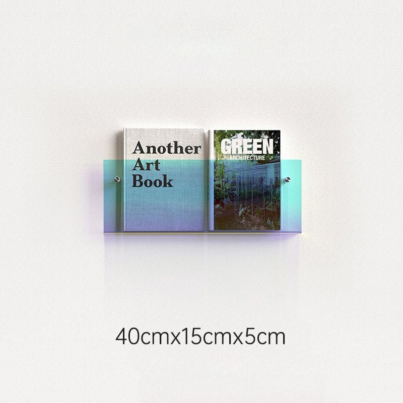 AcrylAura™ – Wandmontierter Magazinhalter aus Acryl | Modern & platzsparend