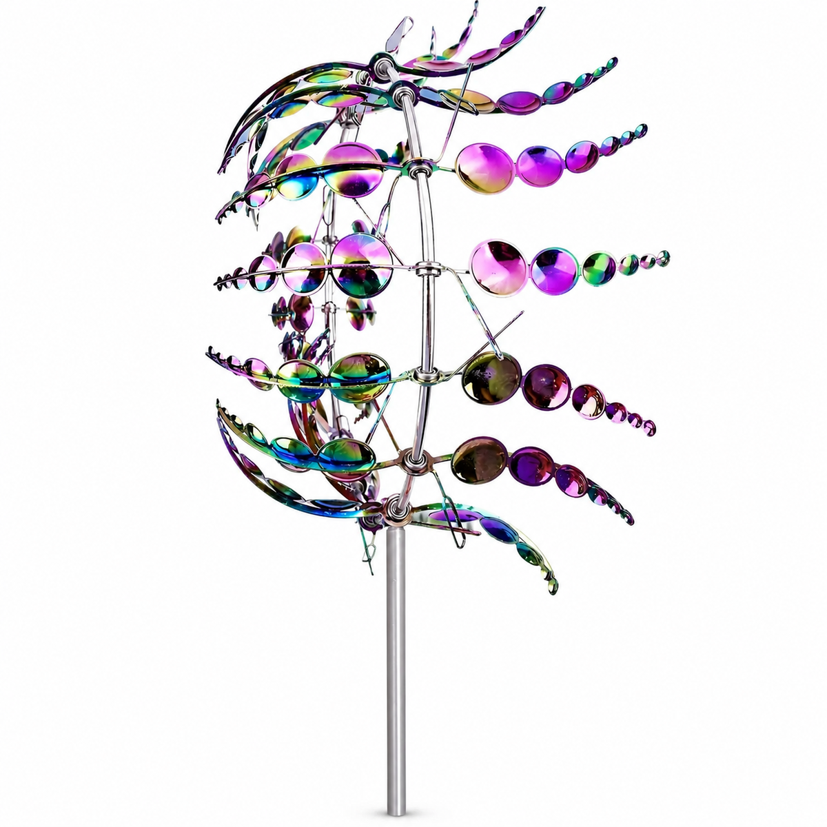 AeroSpire™ – Kinetisches Metall-Windrad für Garten & Terrasse | Windbetrieben & wetterfest - Less Goods