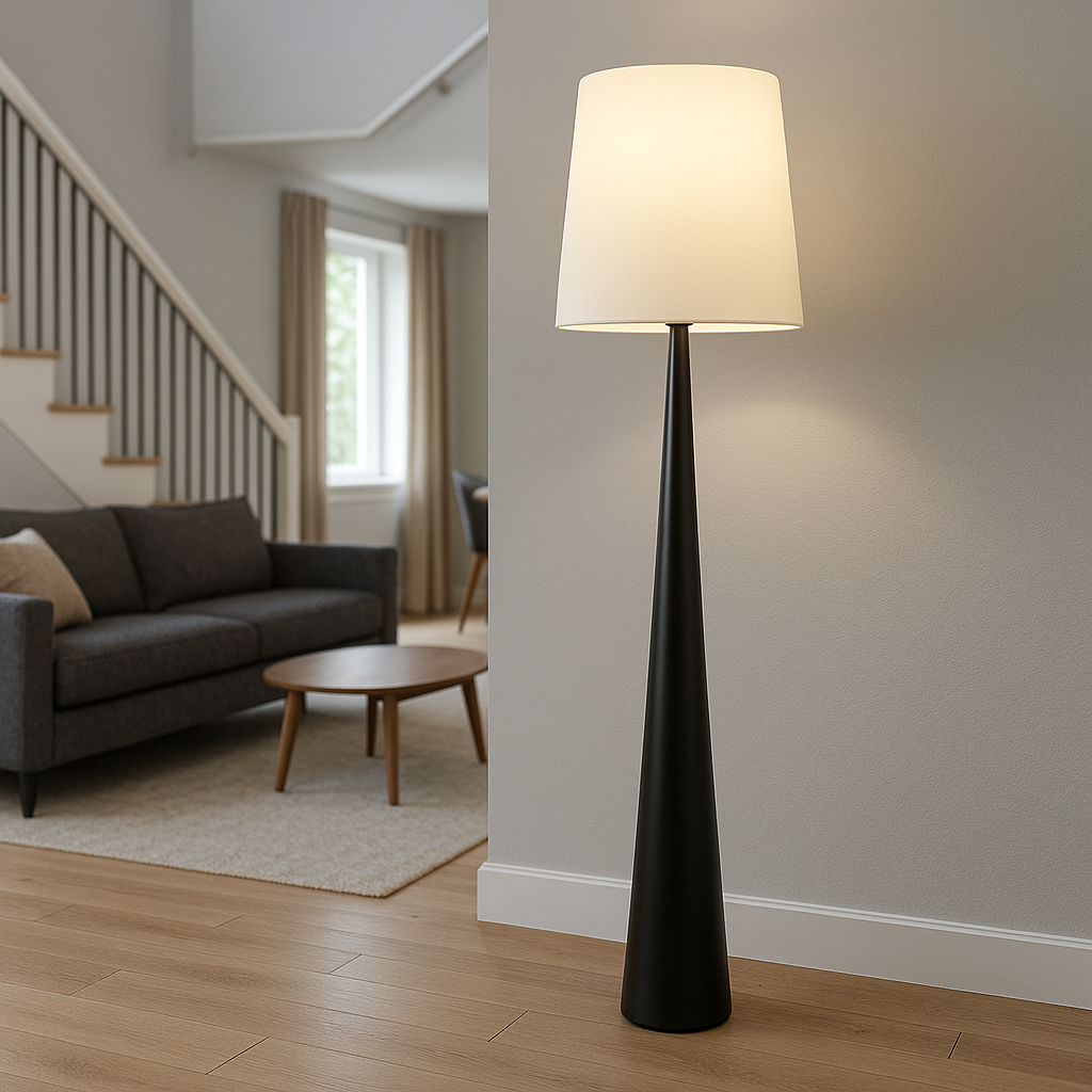 Avion™ Modern Minimalist Floor Lamp – Skandinavische Design-Stehlampe mit warmem LED-Licht