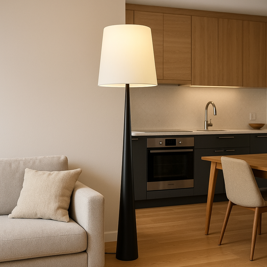 Avion™ Modern Minimalist Floor Lamp – Skandinavische Design-Stehlampe mit warmem LED-Licht