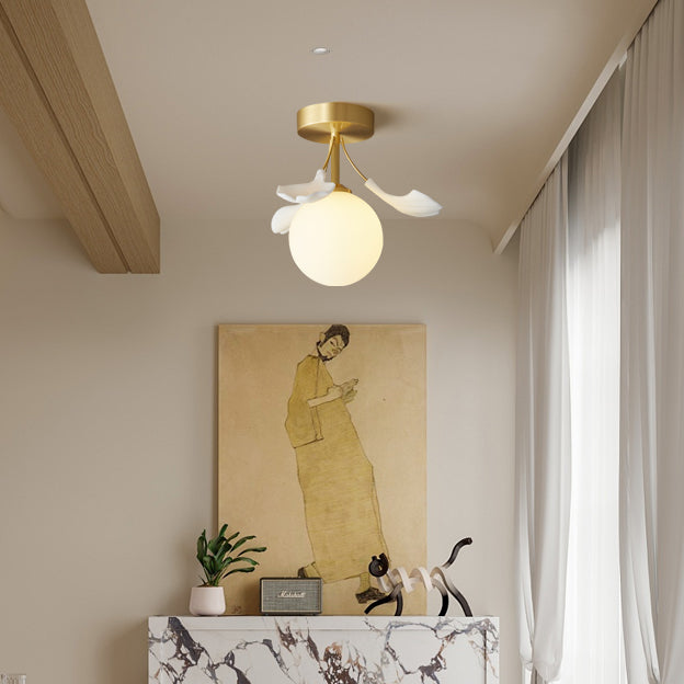 GingkoLuxe™ Deckenleuchte – Elegante Design-Deckenlampe im Gingko-Blatt-Stil (G9)