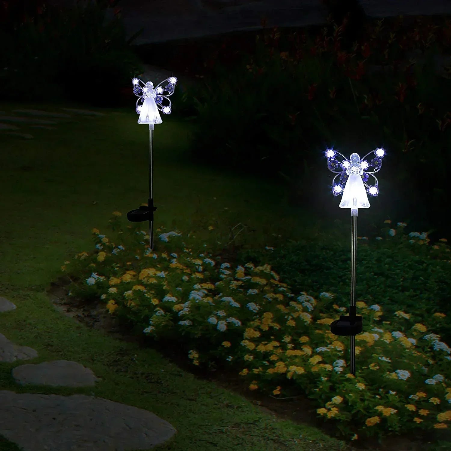 RadiantAngel™ – Solar-LED-Engel Lampe | Beruhigendes Licht für Garten & Terrasse