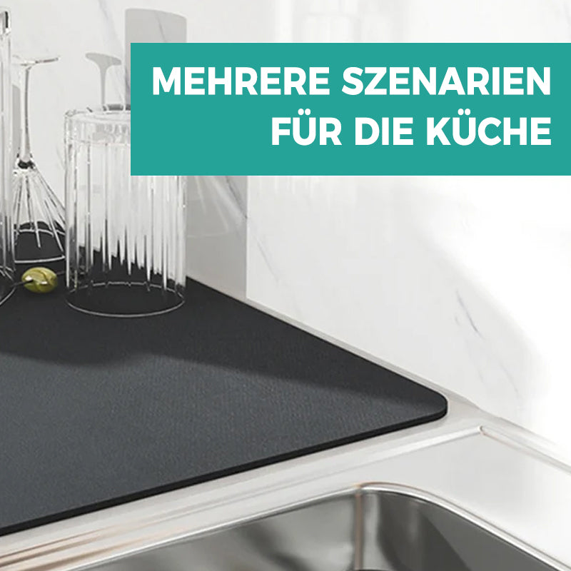 AquaGuard™ – Saugfähige rutschfeste Küchen-Abtropfmatte für trockene Arbeitsflächen