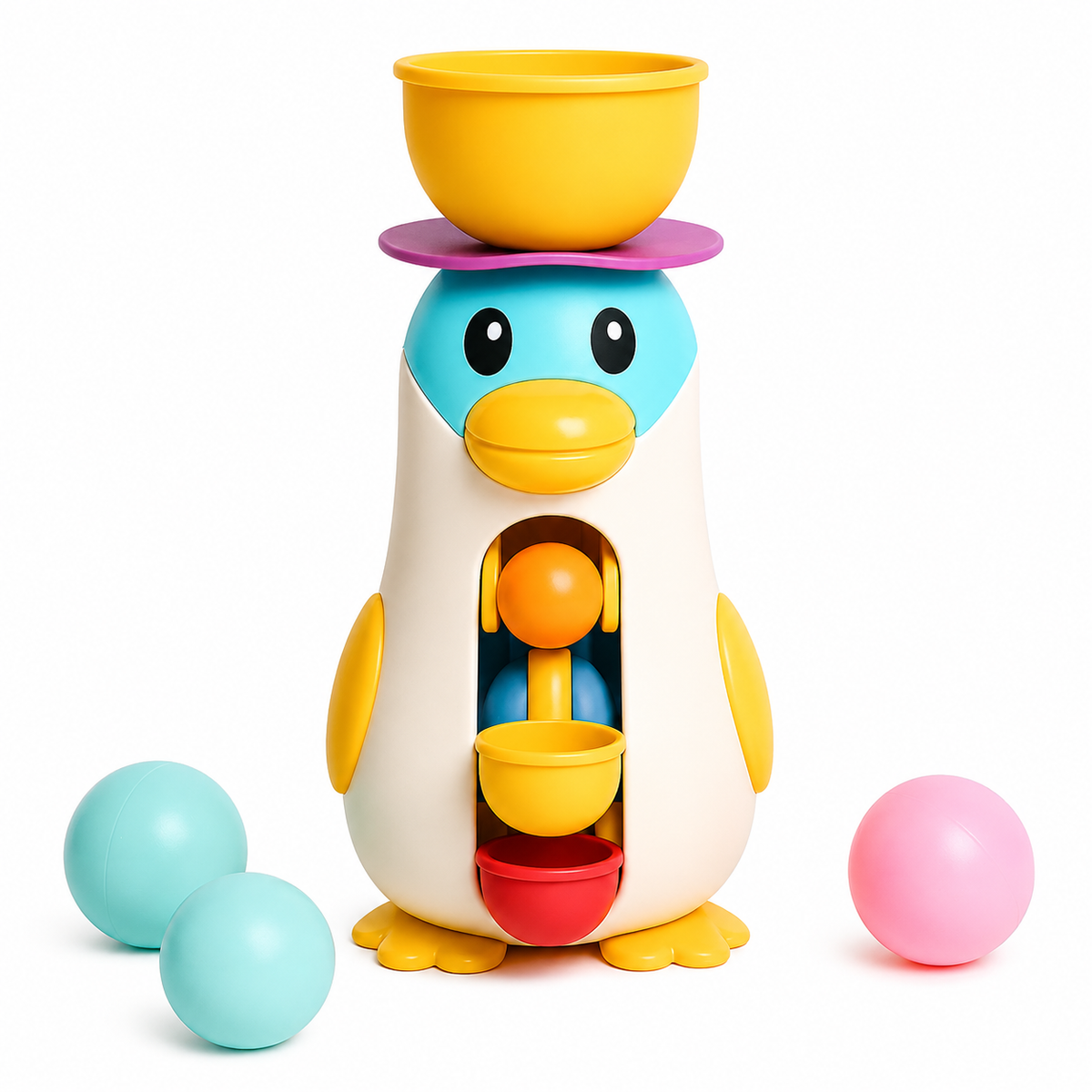 AquaPals™ Pinguin-Wasserfall | Interaktives Badespielzeug & Activity-Station für Kinder