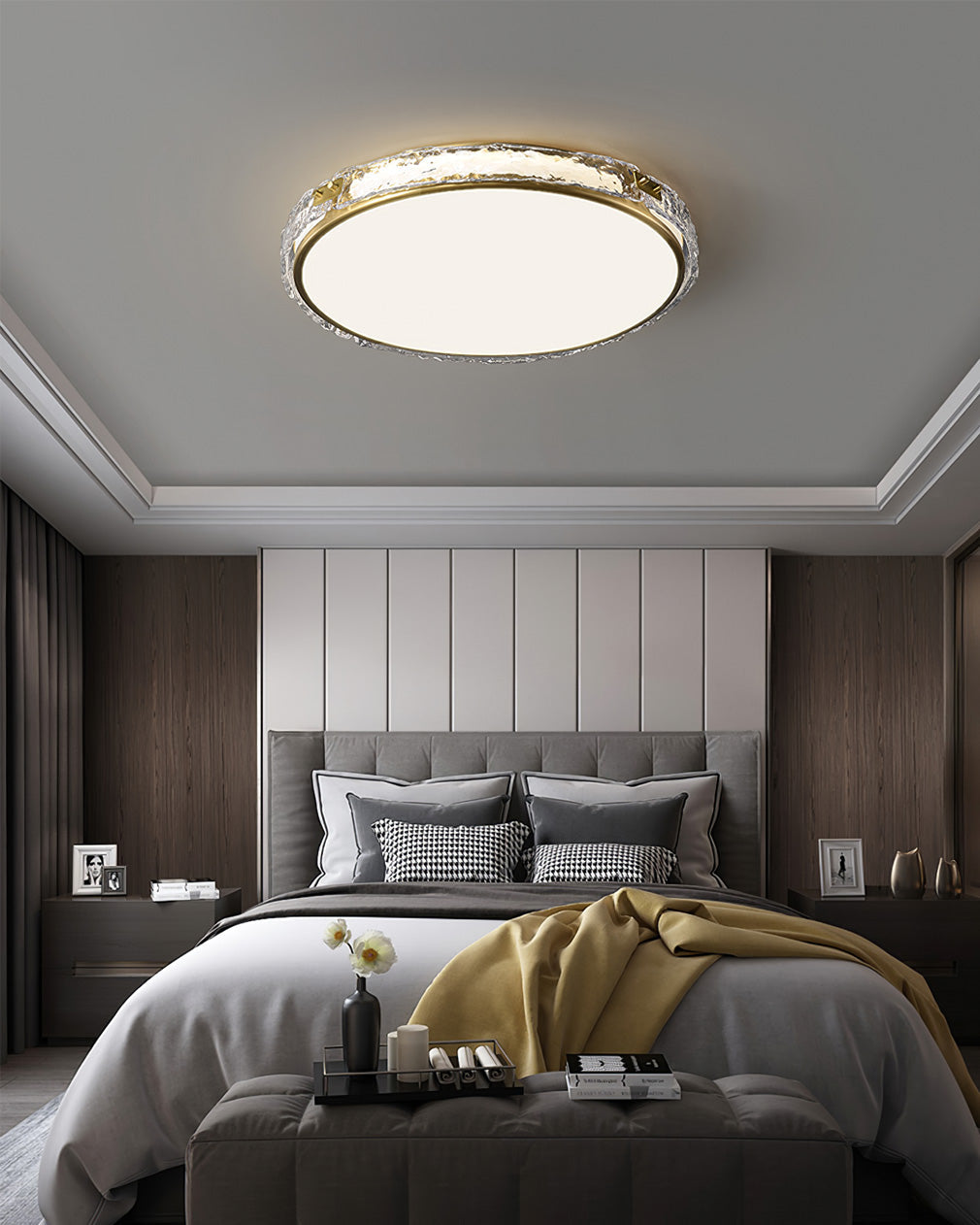ArlusGlow™ Deckenleuchte – Luxuriöse LED-Deckenlampe aus Glas & Messing