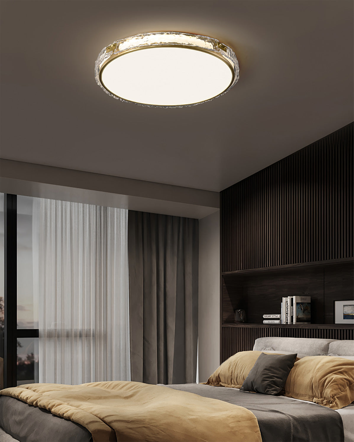 ArlusGlow™ Deckenleuchte – Luxuriöse LED-Deckenlampe aus Glas & Messing