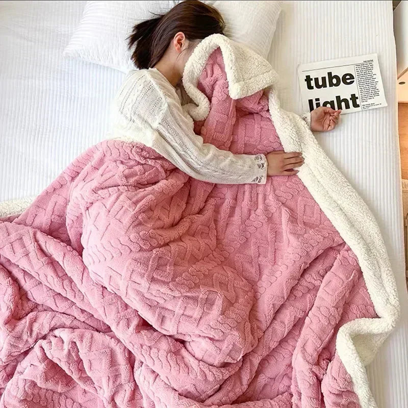 Hearthside Lamb’s Embrace™ – Extra warme Winterdecke mit Lammwoll-Optik | Premium Kuscheldecke