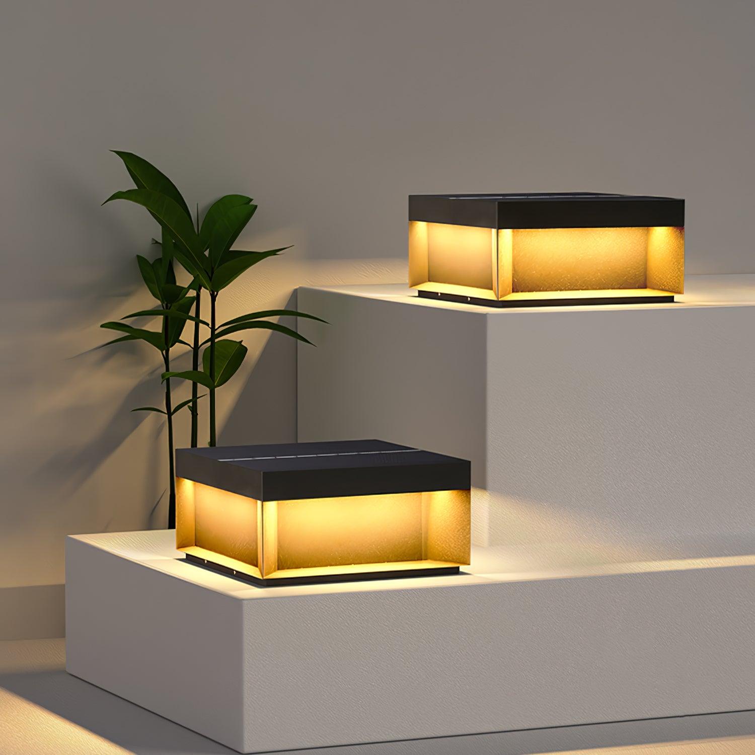 Stylish™ Solar Outdoor Lamp – Moderne Solar-Außenleuchte mit matter Acrylhaube für Garten & Wege