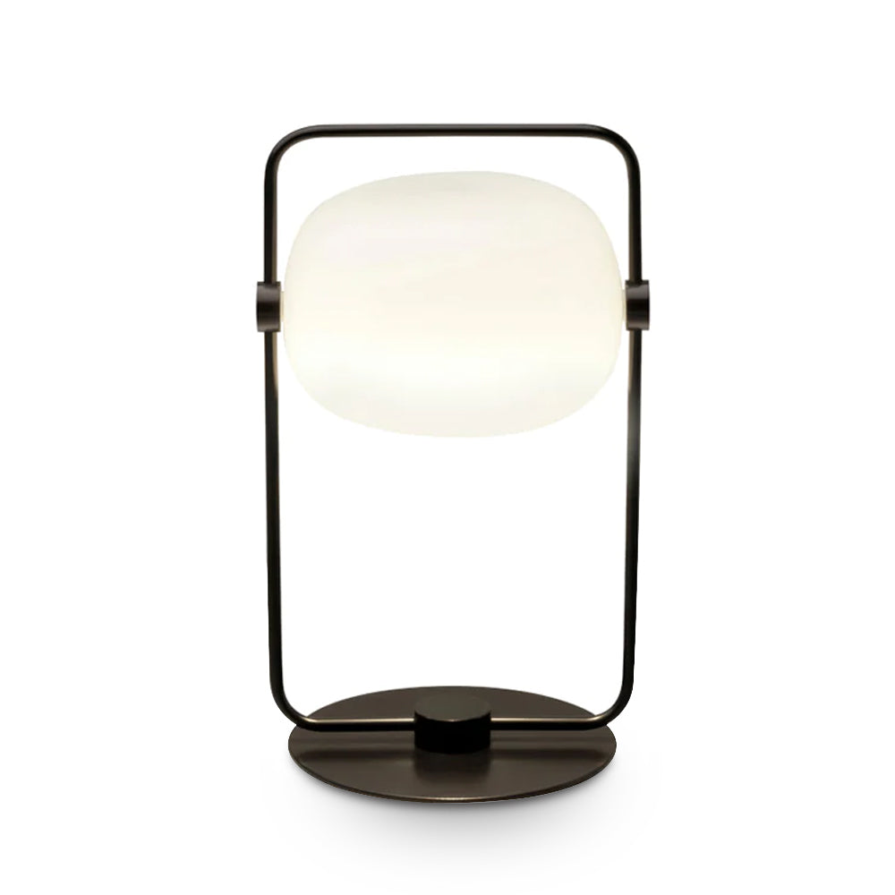 StreamGlow™ Tischlampe – Minimalistische Design-Glaslampe aus Metall & Glas