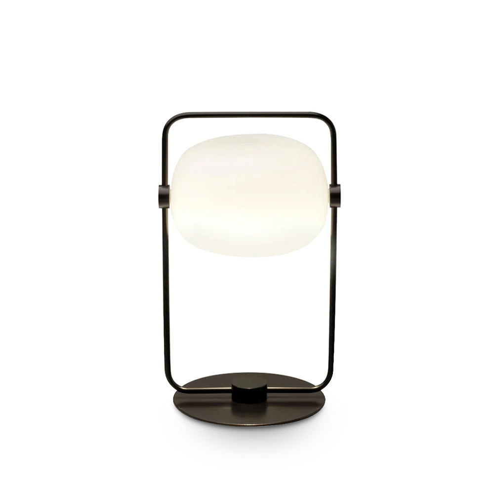 StreamGlow™ Tischlampe – Minimalistische Design-Glaslampe aus Metall & Glas