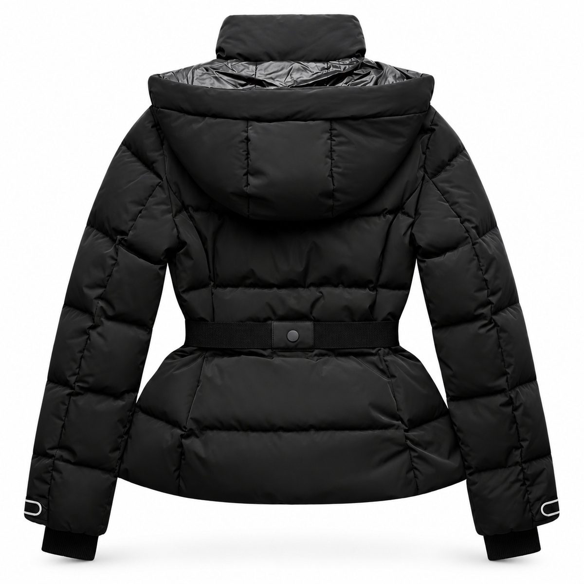 Sylvara™ Damen Winterjacke – Wasserdichte Steppjacke mit Taillengürtel & Hochkragen
